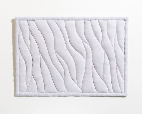 Wandering Wisps II | Wall Sculpture in Wall Hangings by Sienna Martz. Item composed of fabric in boho or contemporary style