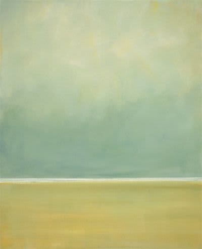 Anne Packard 'Sand, Sea, Sky" | Oil And Acrylic Painting in Paintings by YJ Contemporary Fine Art. Item composed of canvas