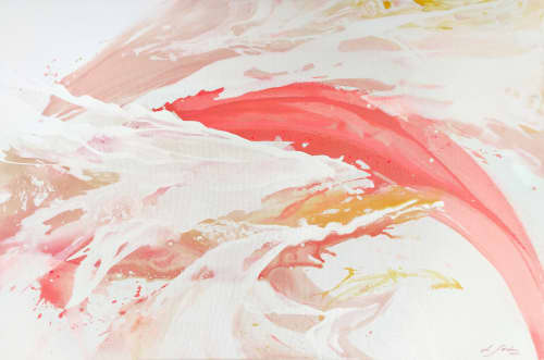 Serene Storm | Oil And Acrylic Painting in Paintings by Lotta Sirén. Item made of canvas