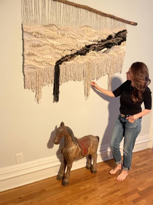 Crossing | Tapestry in Wall Hangings by MonikaRDesign. Item compatible with boho and japandi style