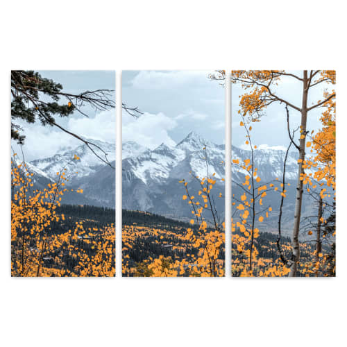 A Window to Winter | Triptych | Fine Art Print | Photography by Jess Ansik. Item composed of canvas and aluminum in boho or country & farmhouse style