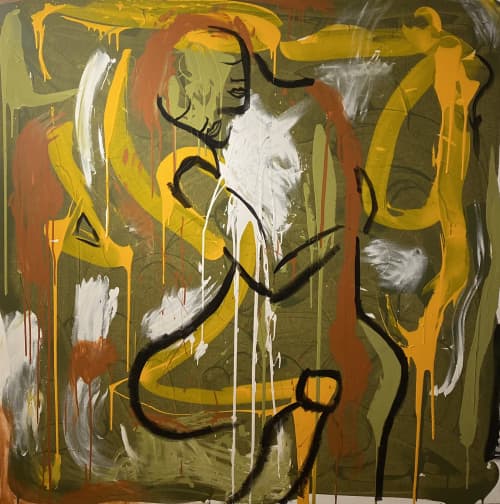 Grow Together | Oil And Acrylic Painting in Paintings by Paula Gasparini-Santos | Boulder Museum of Contemporary Art in Boulder. Item made of canvas