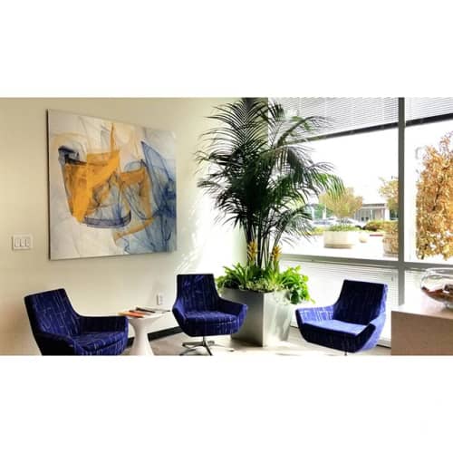 Spacewarp art at PZSE Structural Engineers | Oil And Acrylic Painting in Paintings by Rica Belna. Item composed of paper