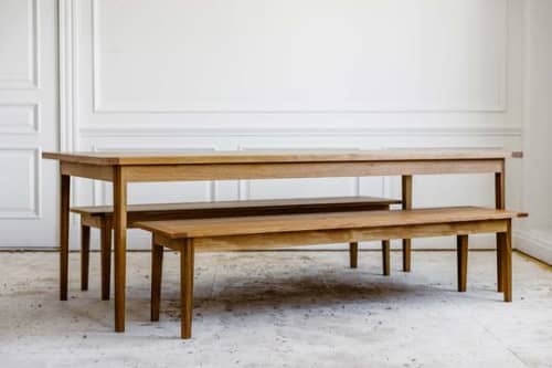 Chapin Bench | Benches & Ottomans by Lundy. Item made of oak wood