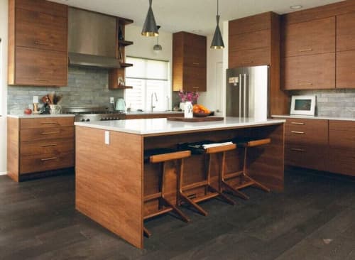 Rian Cantilever Barstool | Bar Stool in Chairs by Semigood Design. Item made of wood with synthetic