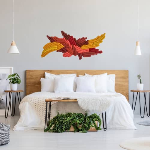 Lissome | Wall Sculpture in Wall Hangings by Sienna Martz. Item made of wood & fabric compatible with contemporary style