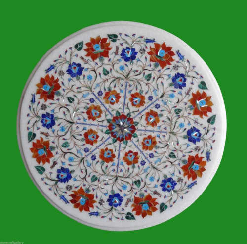 white marble table, coffee table, end table, tabletop | Tables by Innovative Home Decors. Item made of marble works with country & farmhouse & art deco style
