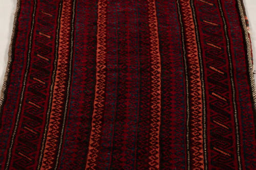 Antique Balisht Tribal Textile with Polychromatic Geometric | Area Rug in Rugs by Rug and Kilim