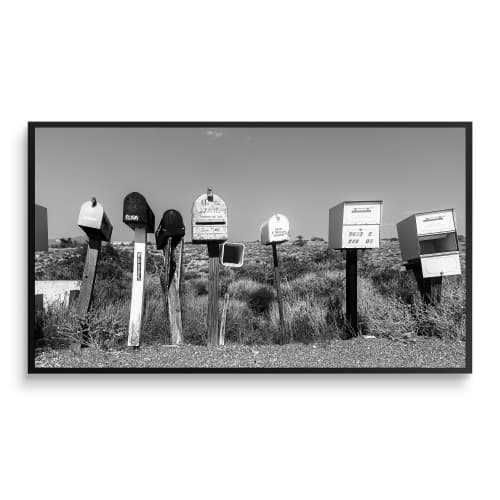 Postmates︱B&W 16:9 Pano︱Fine Art Print | Photography by Jess Ansik. Item composed of paper in contemporary or country & farmhouse style