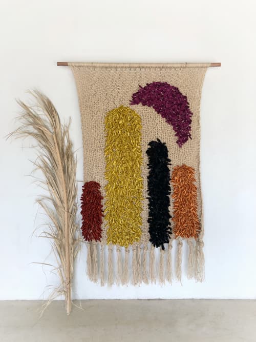 4 Pillars | Macrame Wall Hanging in Wall Hangings by Creating Knots by Mandy Chapman. Item composed of wool and fiber