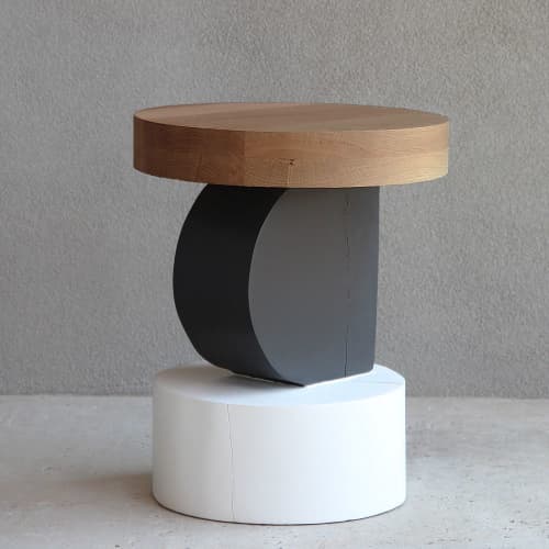 Miró Painted Occasional Table | Side Table in Tables by Pfeifer Studio. Item composed of oak wood