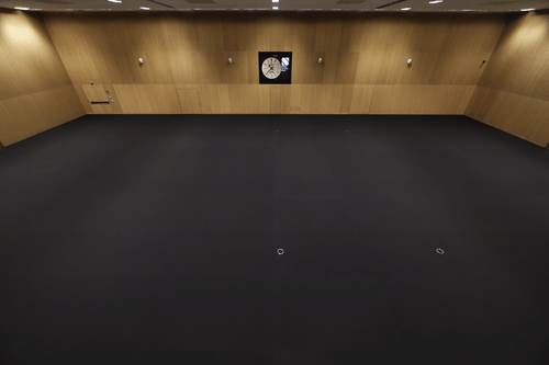 Acer Nethercott Sports Hall | Oxford University | Tiles by ASB GlassFloor | University of Oxford in Oxford. Item made of glass