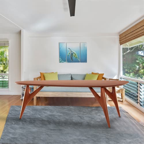 TED Medium Mahogany Dining Table – Solid Sapelli Wood | Tables by GREYGE. Item composed of wood in minimalism or contemporary style