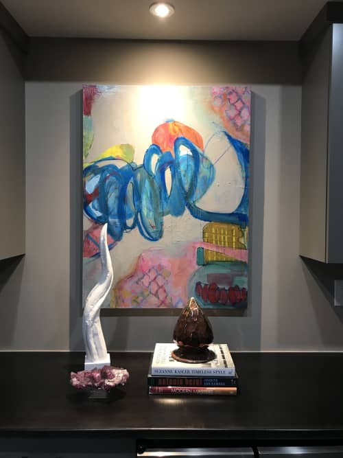 Rise and Fall | Oil And Acrylic Painting in Paintings by Lorra Kurtz Fine Art. Item composed of synthetic