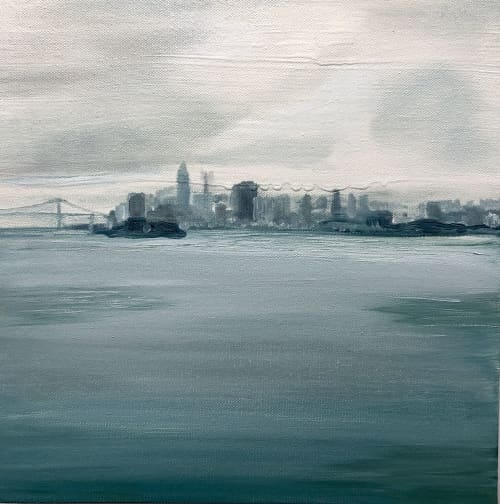 Painting | Oil And Acrylic Painting in Paintings by Marine Gueguen Strage | Trinity House Paintings in Belvedere. Item made of canvas