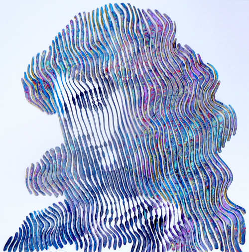 she's my angel | Mixed Media in Paintings by Virginie SCHROEDER