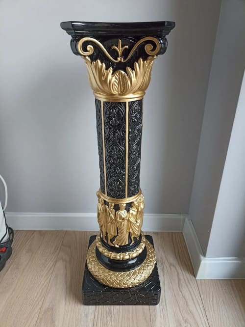 Beautiful column hand made in Europe Luxus design | Furniture by ultimate European. Item in mid century modern or country & farmhouse style