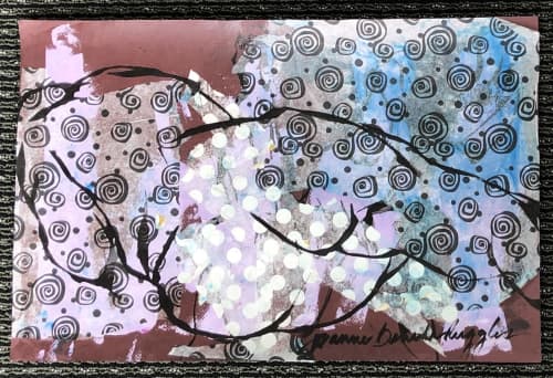 Curves | Oil And Acrylic Painting in Paintings by Joanne Beaule Ruggles. Item composed of paper and synthetic in contemporary or modern style