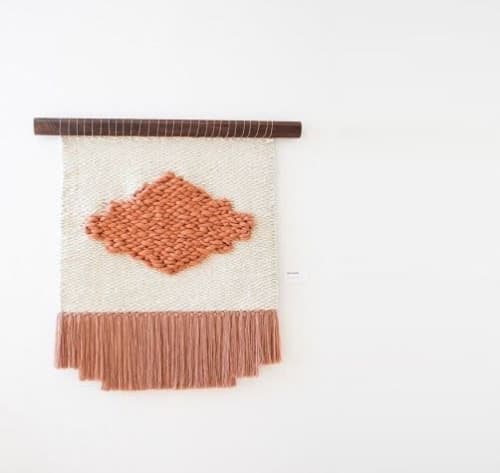 Pink Matter | Macrame Wall Hanging in Wall Hangings by Keyaiira | leather + fiber. Item composed of fabric & fiber