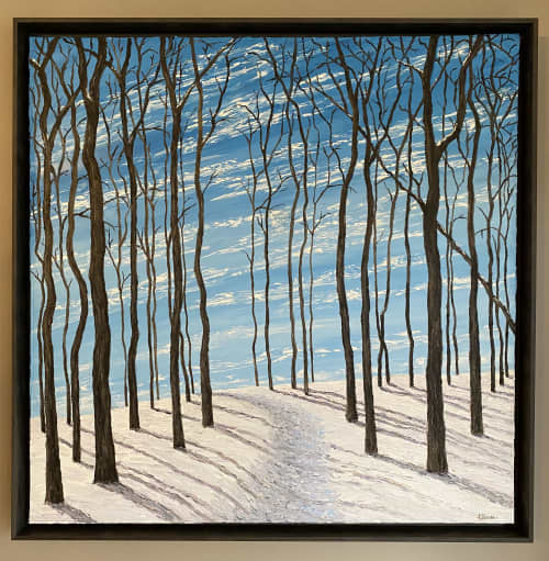 "Fresh Snow" | Oil And Acrylic Painting in Paintings by Kristin Pierre Art