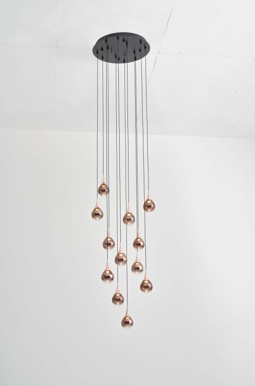 Paopao Pendant P12 / PC12 | Pendants by SEED Design USA. Item composed of aluminum and glass