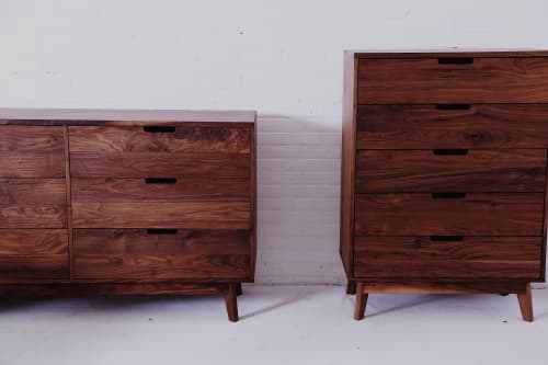The Carlye :: Tall or Wide Configuration | Dresser in Storage by MODERNCRE8VE. Item made of walnut