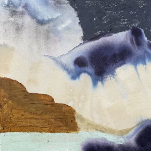 Summer Storm Series No. 10 | Oil And Acrylic Painting in Paintings by Beth Winterburn. Item made of canvas works with contemporary style