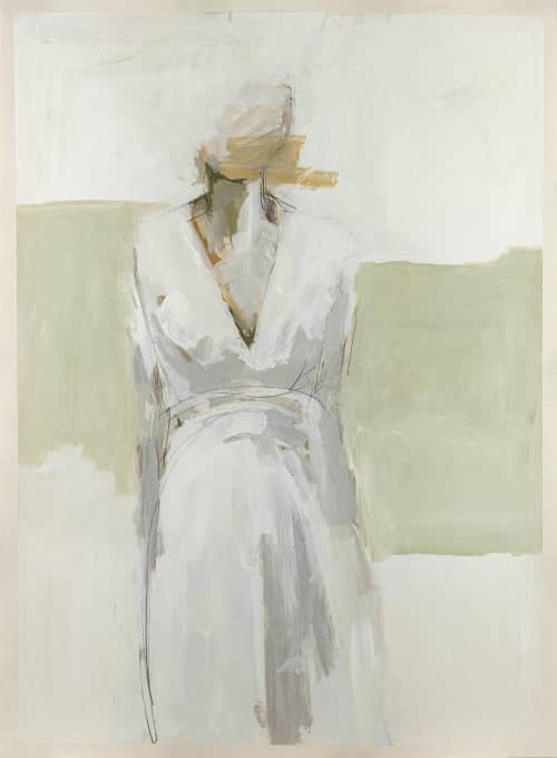 Una | Oil And Acrylic Painting in Paintings by Jane Feil Art. Item composed of paper & synthetic