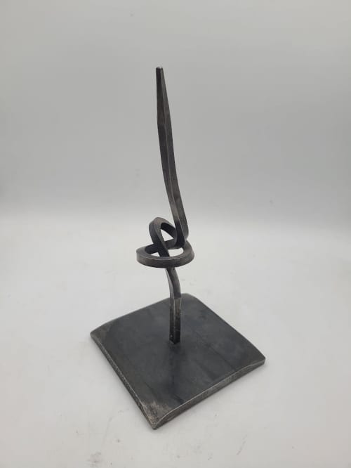 Hand Forged Metal Sculpture - Knot | Sculptures by Element Hand Forged Hardware. Item made of steel compatible with minimalism and contemporary style