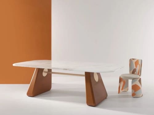 Henge Dining Chair | Chairs by SECOLO. Item composed of wood and fabric