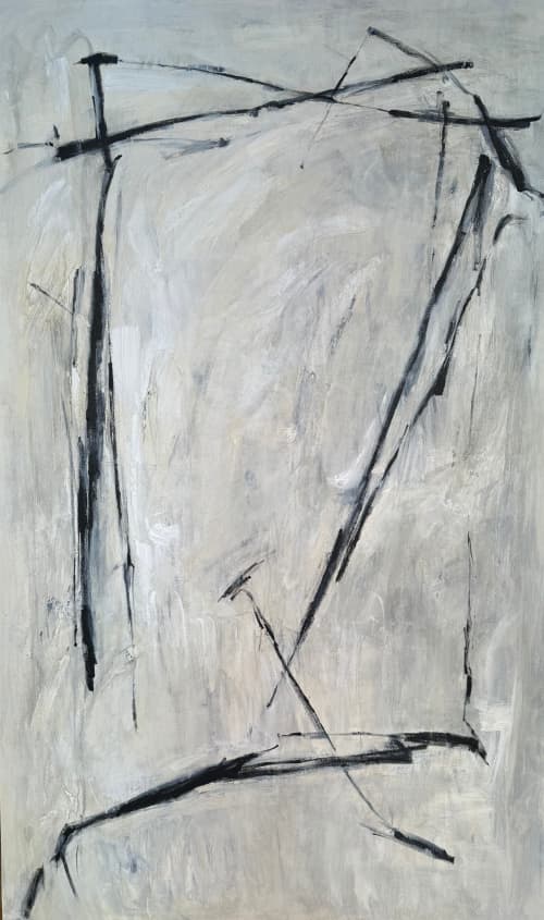 Echoes of Simplicity | Oil And Acrylic Painting in Paintings by Anastasiia Krykun. Item composed of canvas in contemporary style