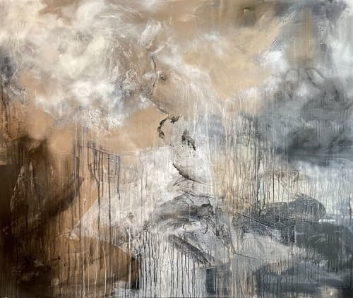 Ethereal no.18 | Oil And Acrylic Painting in Paintings by Brittney Ciccone. Item composed of canvas and synthetic