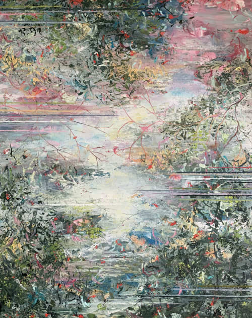 The Secret from the River | Oil And Acrylic Painting in Paintings by Stephanie Thwaites Art. Item made of wood with synthetic