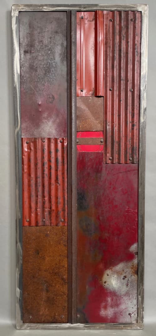 Transfigure #1 Red (wall hanging) | Sculptures by GREG MUELLER