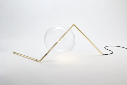 Alpi Polished Brass | Table Lamp in Lamps by SilvioMondinoStudio. Item made of metal & glass