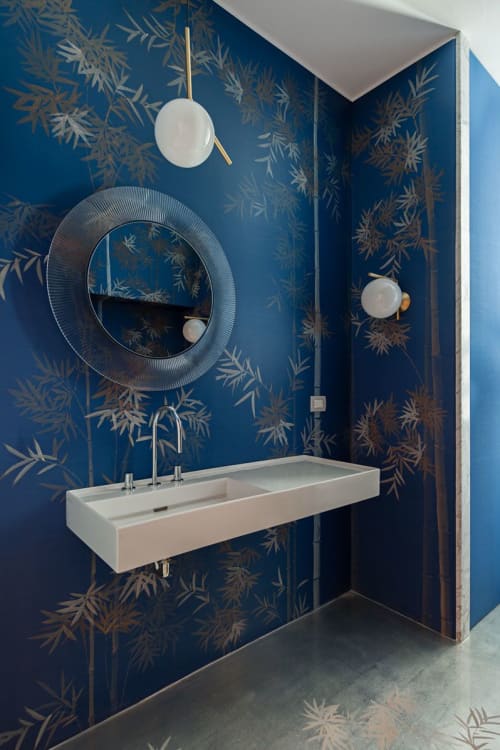 Bamboo Forest | Wallpaper in Wall Treatments by MISHA. Item made of fabric with paper