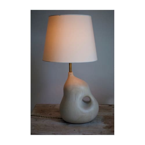 ML-2 | Table Lamp in Lamps by Ashley Joseph Martin. Item made of maple wood with linen