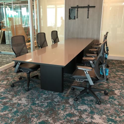 Quartz Conference tables by Coriander Designs at Coldwell Banker Bain