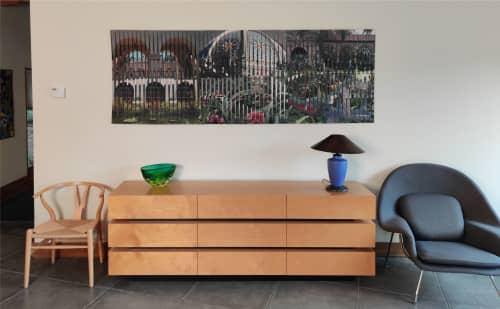 Balboa Park | Macrame Wall Hanging in Wall Hangings by Dan Olfe. Item made of cotton with fiber