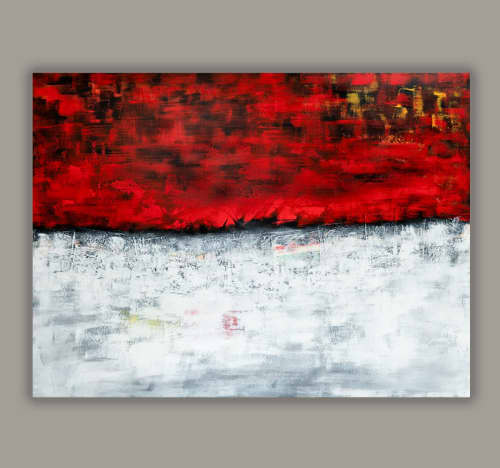 Intriguing | Oil And Acrylic Painting in Paintings by Robin Jorgensen. Item made of canvas