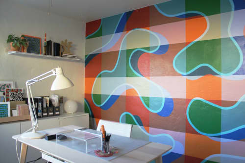 Office Mural | Murals by Nicole (NNUZZO) Poppell. Item composed of synthetic