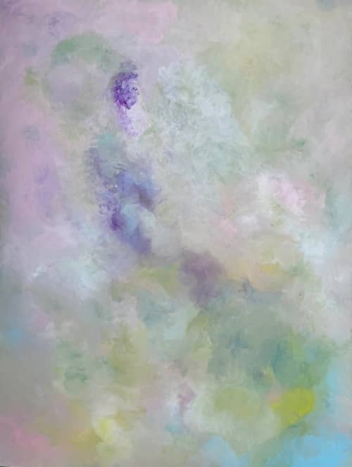 Breathing Easily | Oil And Acrylic Painting in Paintings by Aida Murad. Item composed of canvas in minimalism or contemporary style