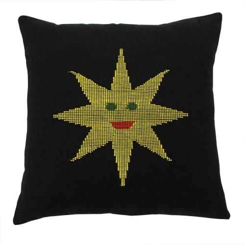 Star Pillow Cover | Pillows by Molly Fitzpatrick. Item composed of cotton
