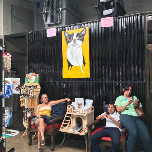 Dog Painting | Oil And Acrylic Painting in Paintings by Lulu Bella Art | Corral del Sol in San Isidro de El General. Item made of canvas & synthetic