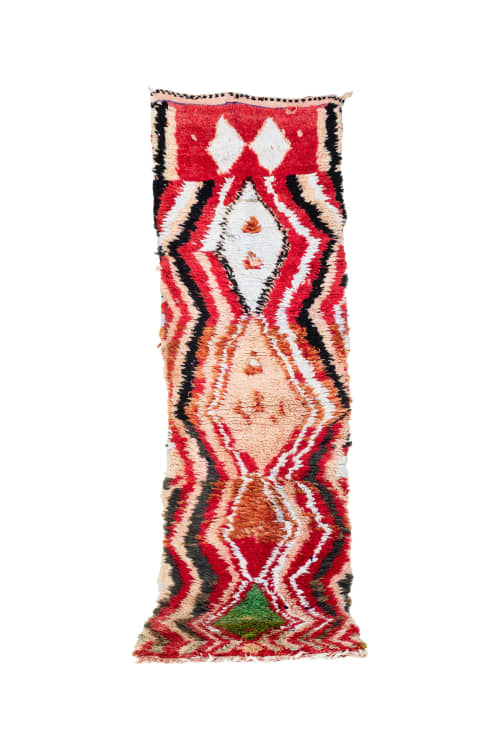 Vintage AZILAL RUG , (runner) | Runner Rug in Rugs by Kechmara Designs. Item composed of fabric & fiber