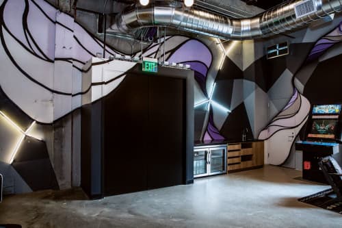 Twitch Mural | Murals by Strider Patton | Twitch in San Francisco. Item composed of synthetic