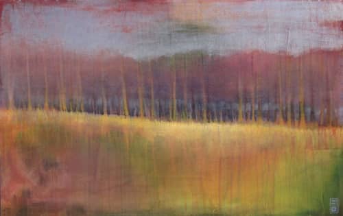 Sacred Garden | Oil And Acrylic Painting in Paintings by Stacy D'Aguiar. Item composed of canvas & synthetic
