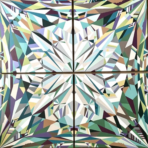 Crystal Repulse Bay | Oil And Acrylic Painting in Paintings by Marina Astakhova. Item composed of canvas and synthetic