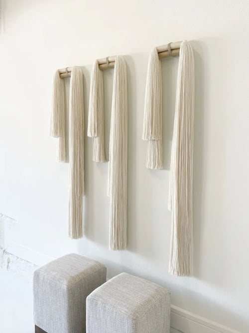 Leia Tassel | Tapestry in Wall Hangings by Vita Boheme Studio. Item composed of wood and cotton