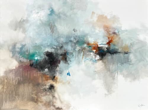 The Earth Exhales | Oil And Acrylic Painting in Paintings by Nicholas Kriefall. Item composed of canvas in contemporary style